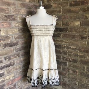 Divided H&M Dress Polka Dot Black Off White